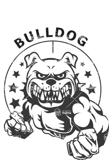 Vector Mascot Collection - Bulldog Character Mascot Logo